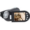 2.4 �de pantalla 270 grados Rotary 5MP CMOS Mini DV de v�deo digital con salida AV Ranura SD Jack